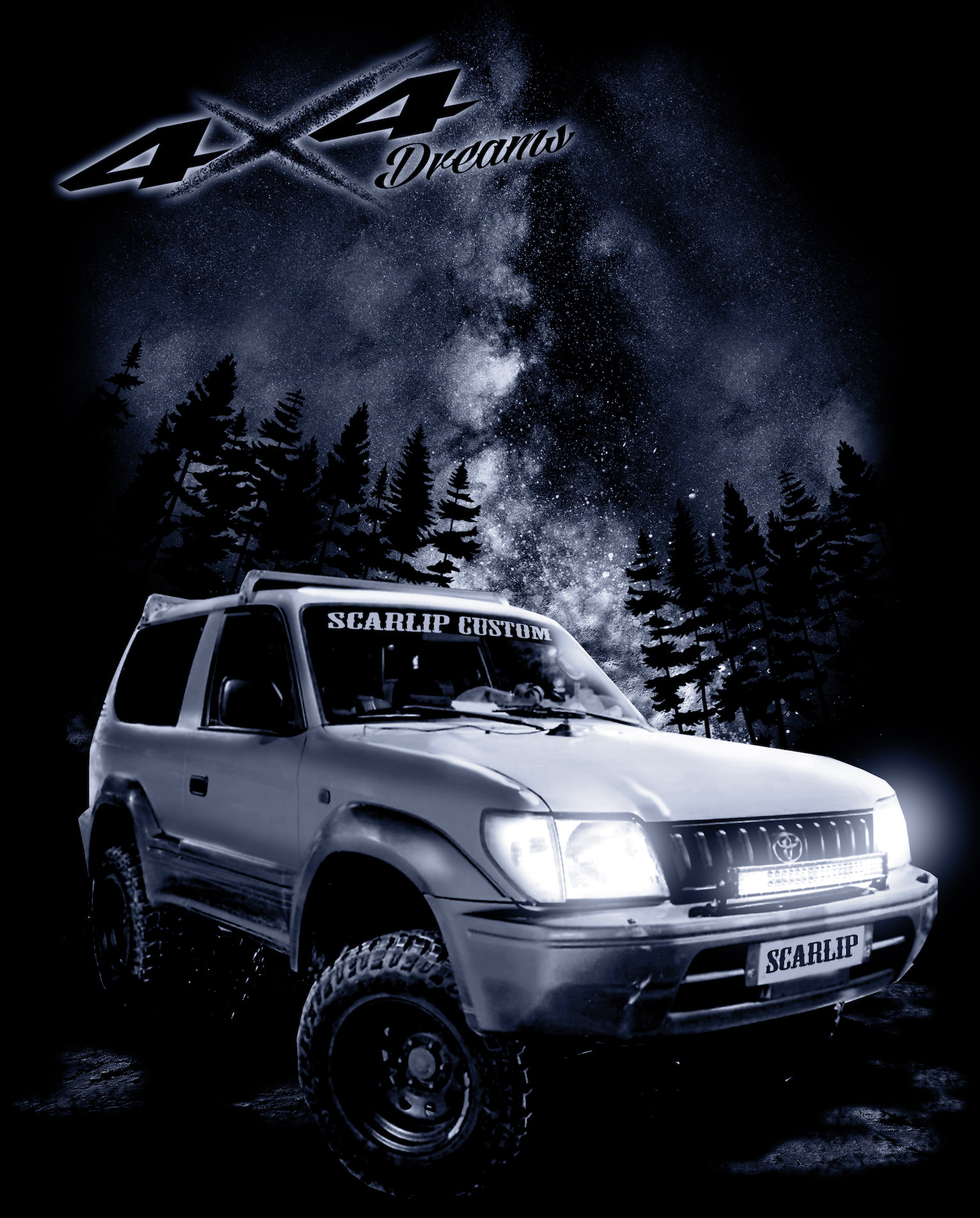 CAMISETA DREAMS 4X4 TOYOTA JZJ195