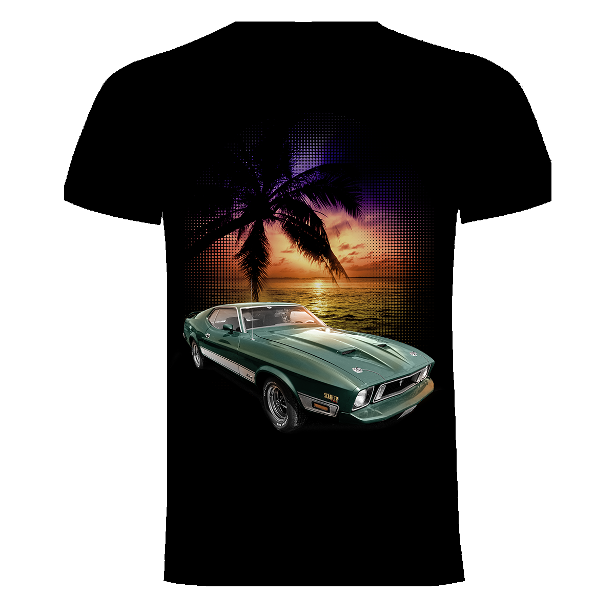 CAMISETA GREEN MUSTANG FRONTAL