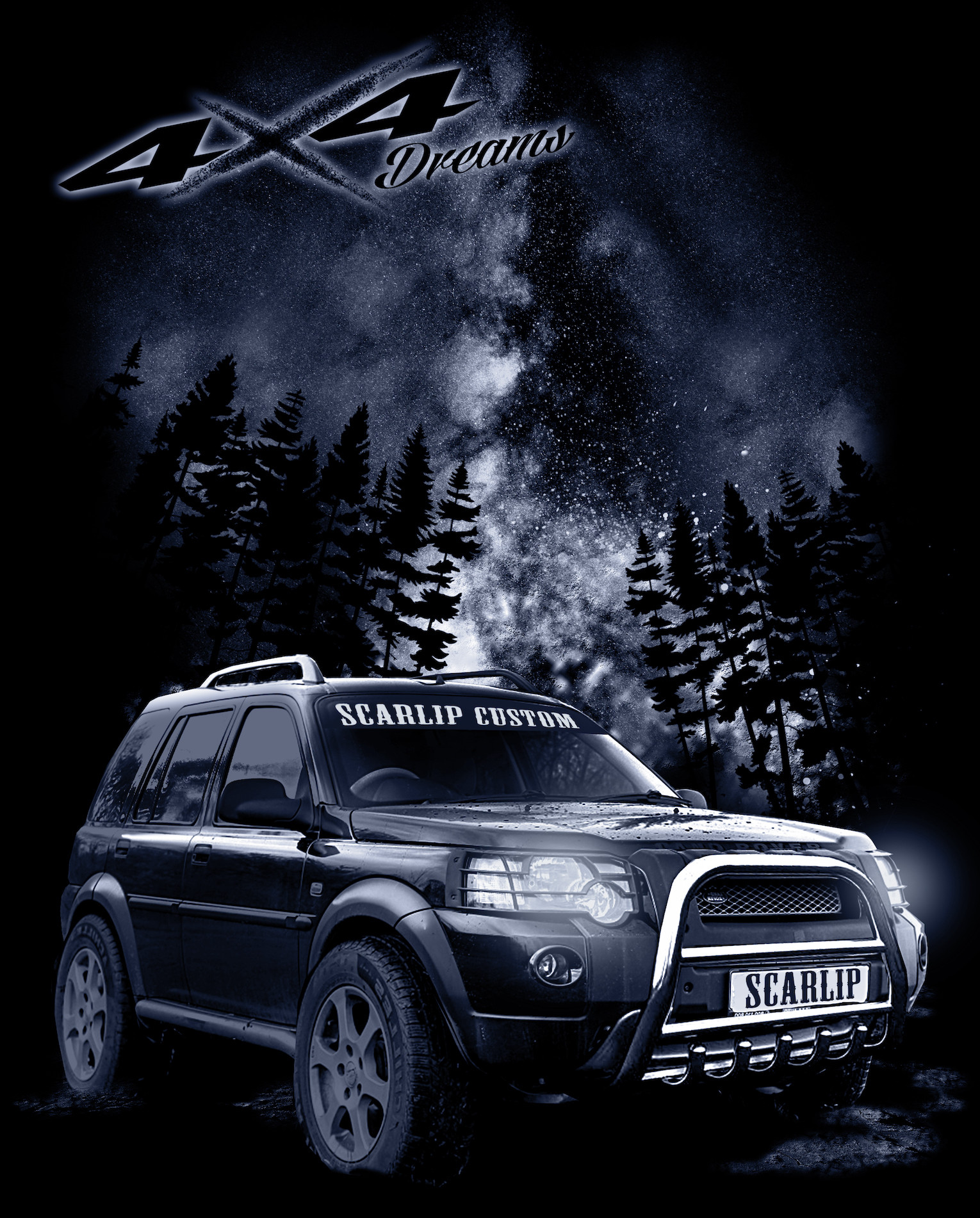 CAMISETA DREAMS 4X4 LAND ROVER FREELANDER