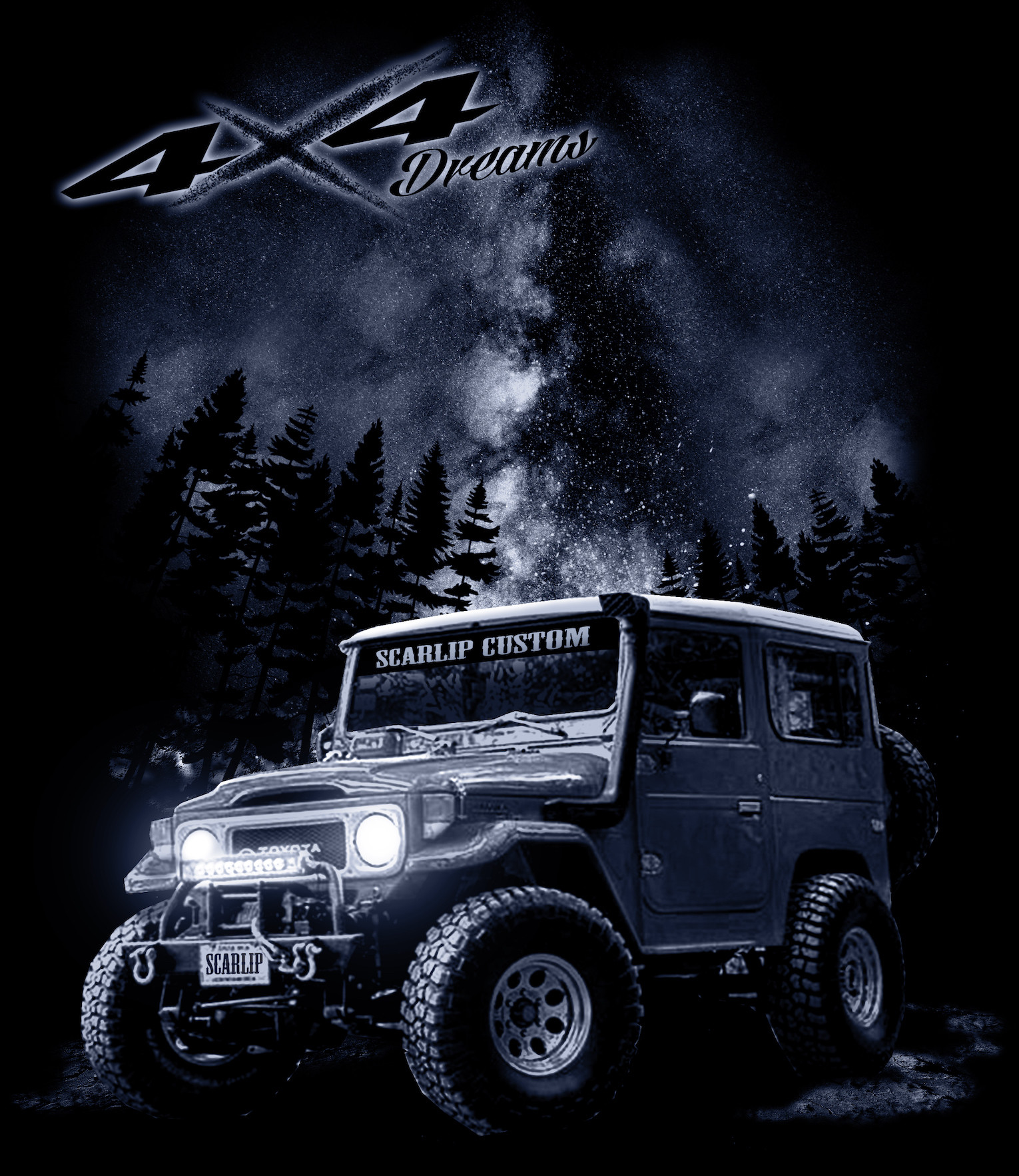 CAMISETA DREAMS 4X4 TOYOTA LAND J40