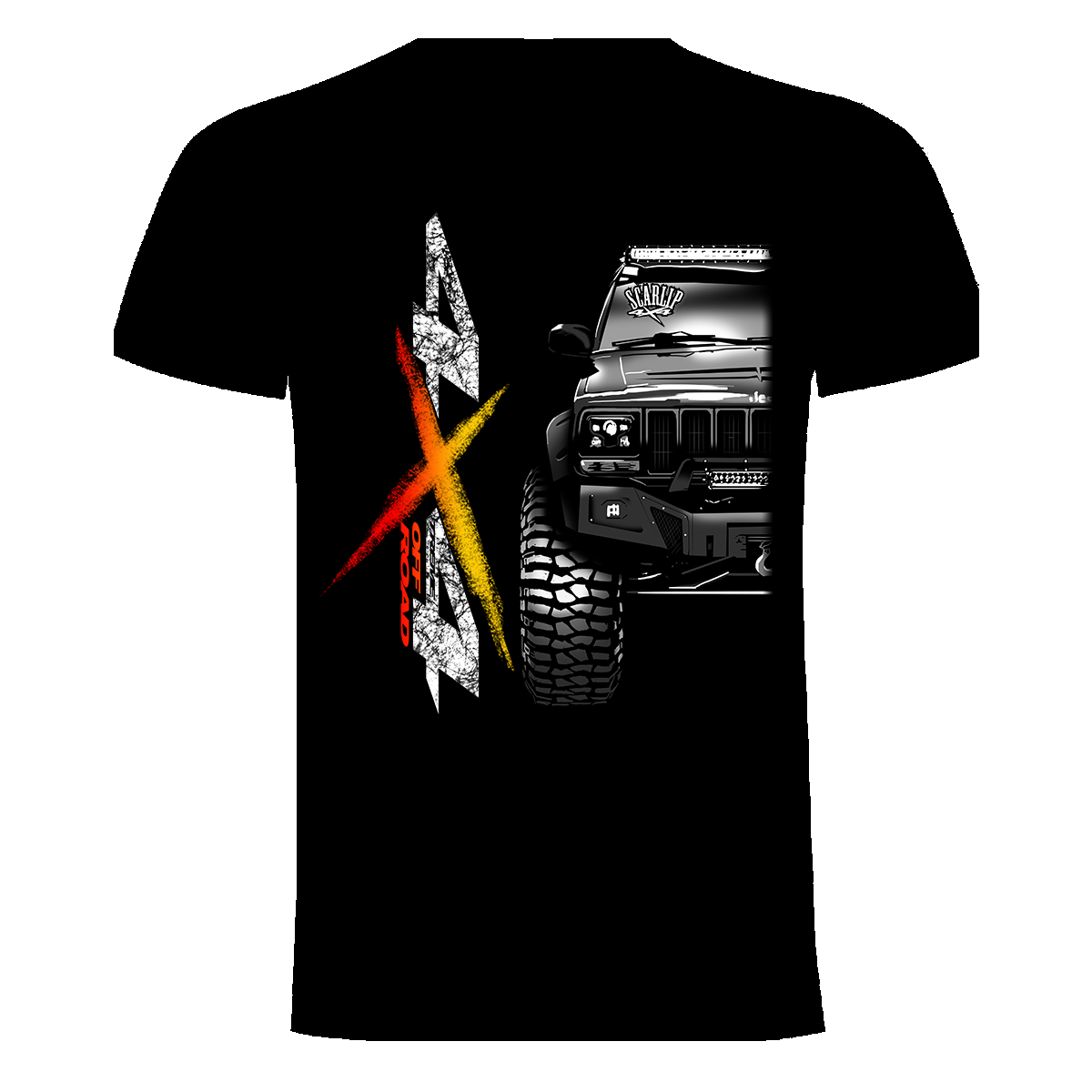 CAMISETA 4X4 OFF ROAD JEEP CHEROKEE XJ