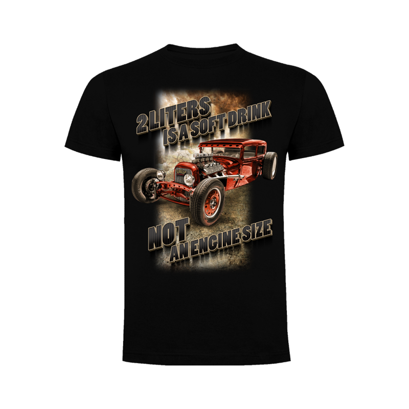 CAMISETA 2 LITTERS IS A SOFT DRINK, NOT AN ENGINE SIZE