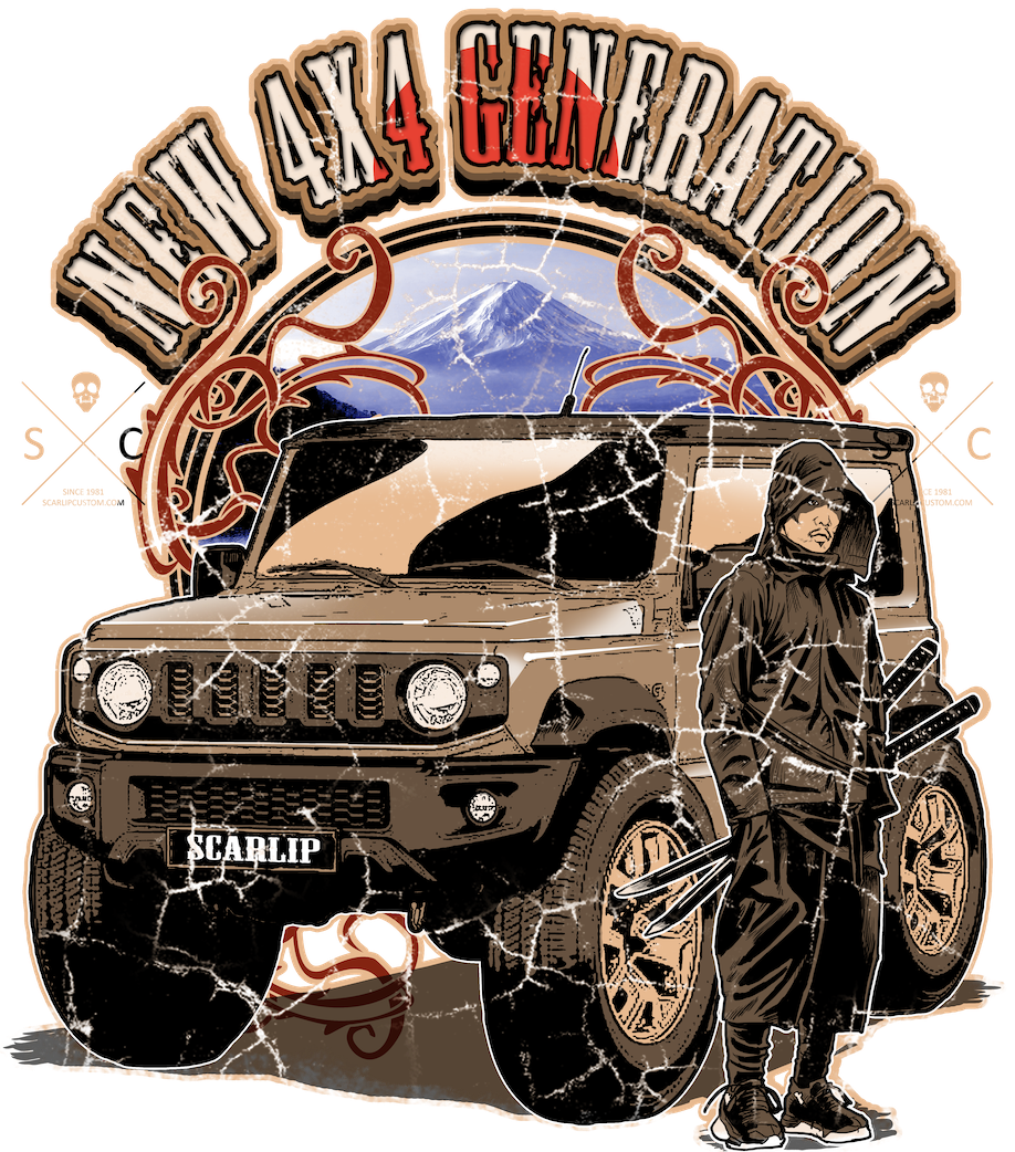 CAMISETA SUZUKI-NEW 4X4 GENERATION