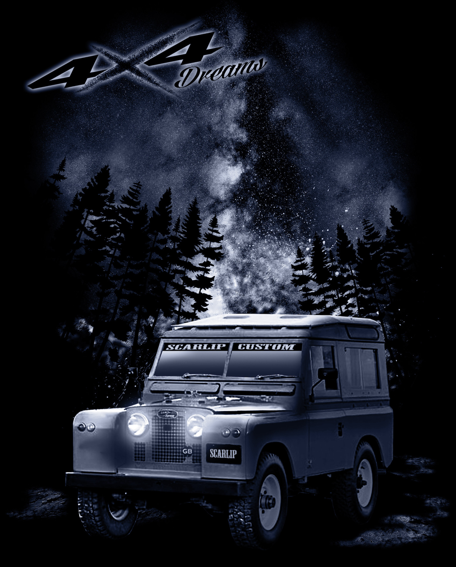 CAMISETA DREAMS 4X4 LAND ROVER SERIE 2