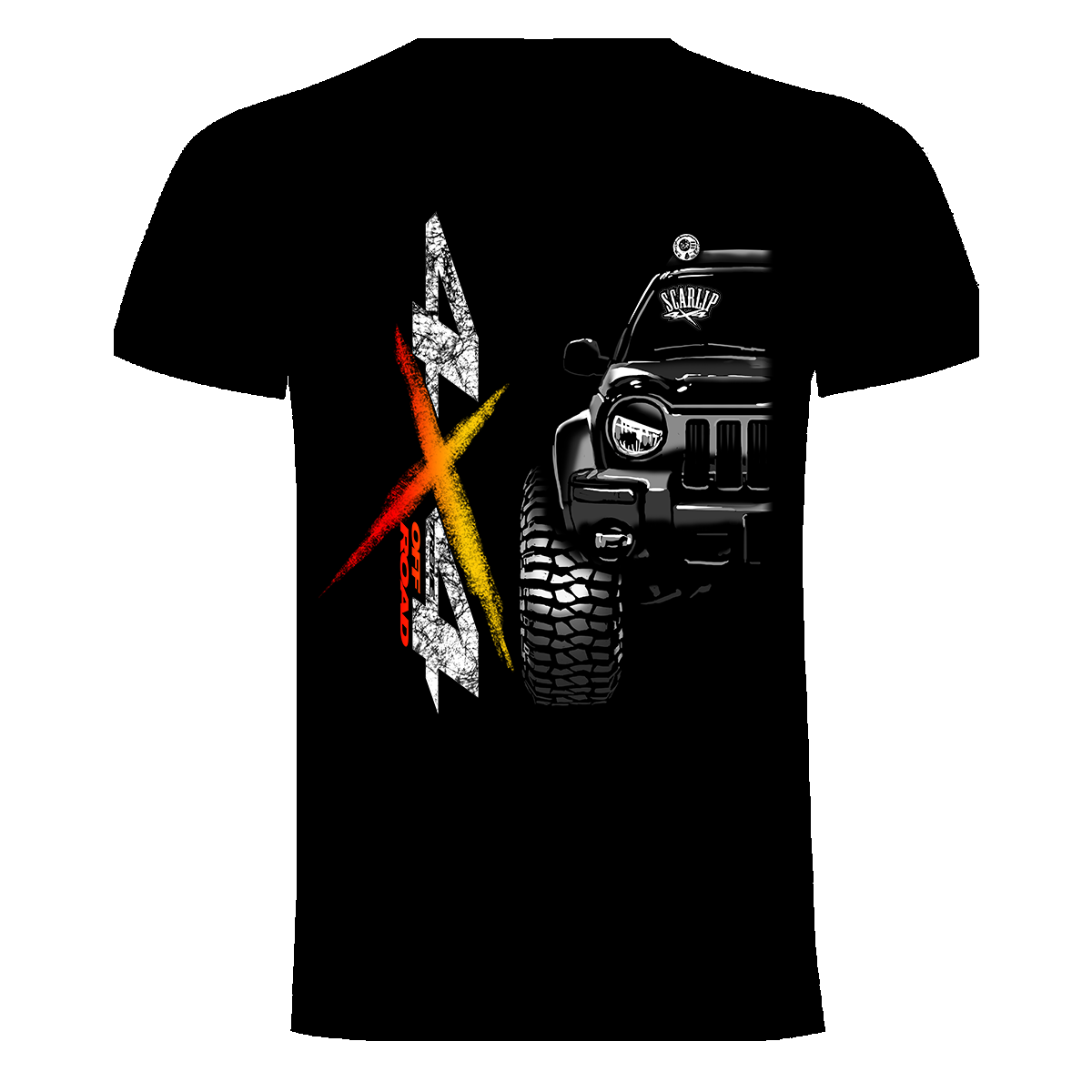 CAMISETA 4X4 OFF ROAD JEEP KJ