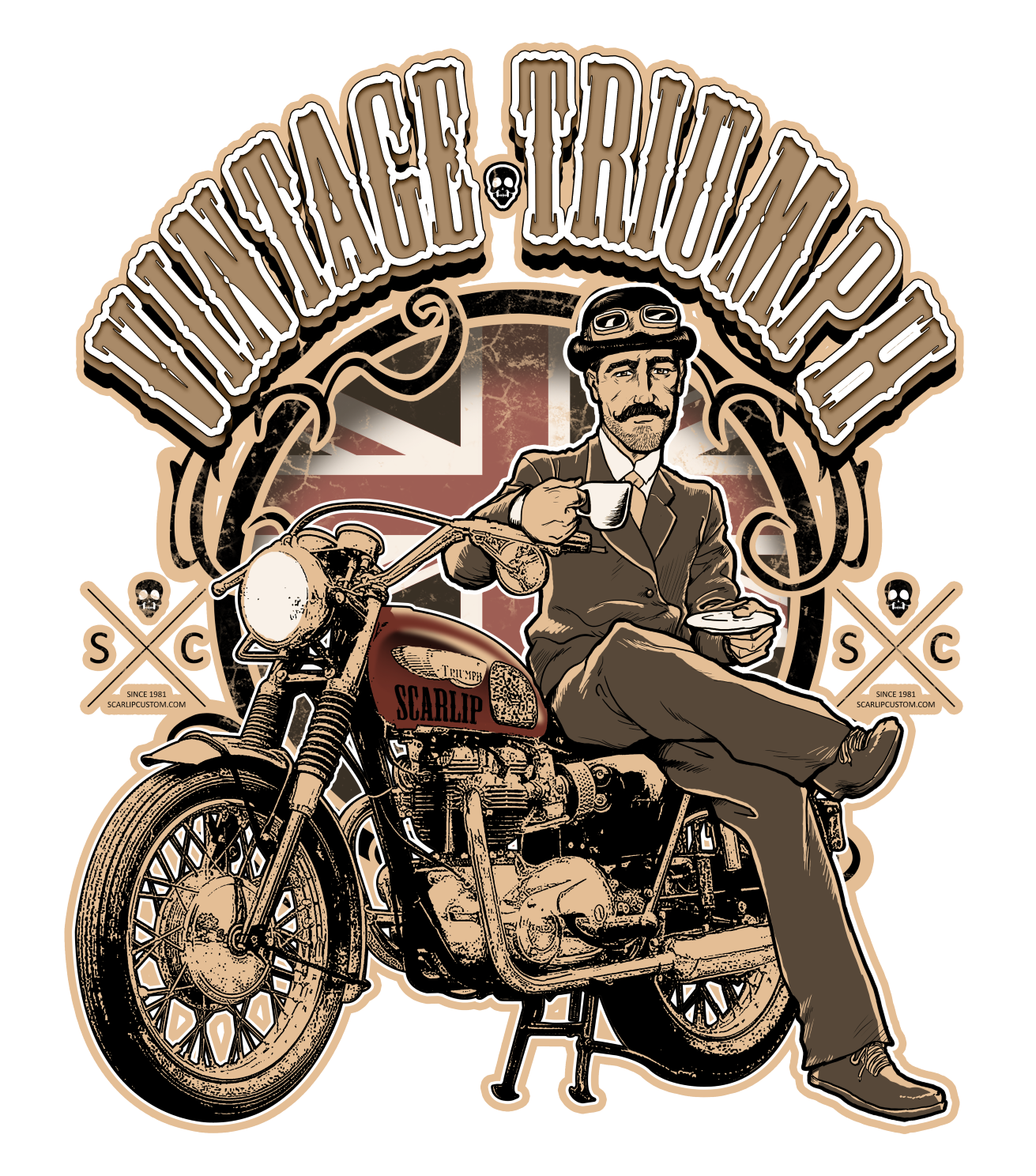 CAMISETA VINTAGE TRIUMPH