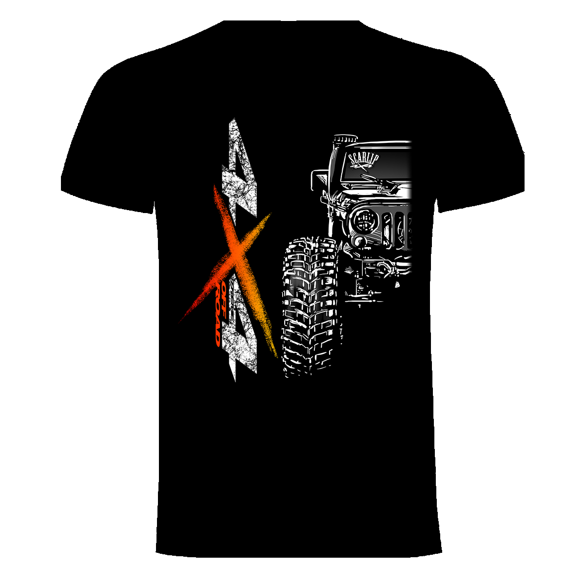 CAMISETA 4X4 OFF ROAD JEEP WRANGLER