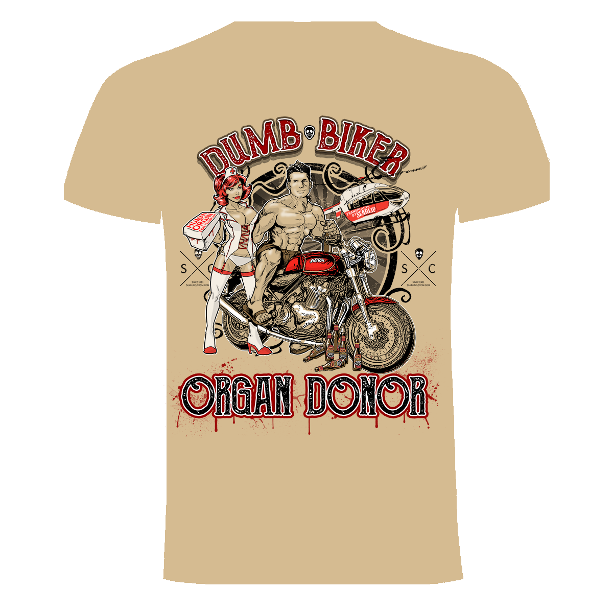 CAMISETA DUMB BIKER, ORGAN DONOR
