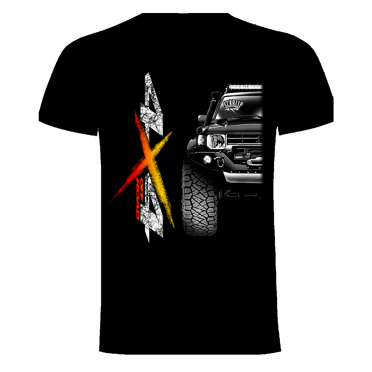 CAMISETA 4X4 OFF ROAD MITSUBISHI MONTERO