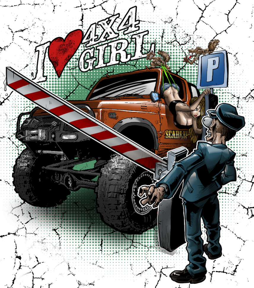 CAMISETA I LOVE 4X4 GIRL (SAMURAI)