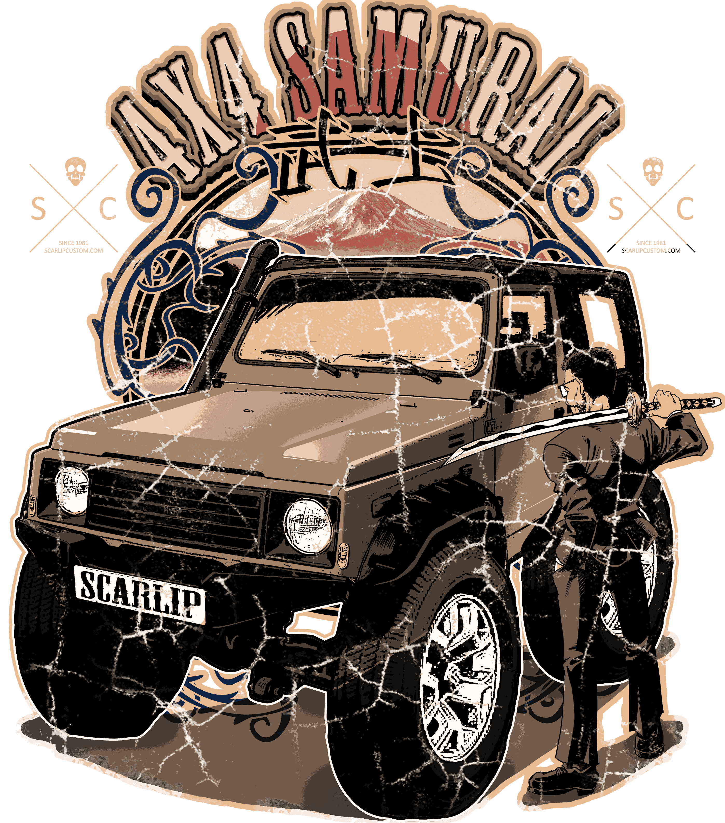 CAMISETA 4X4 SAMURAI