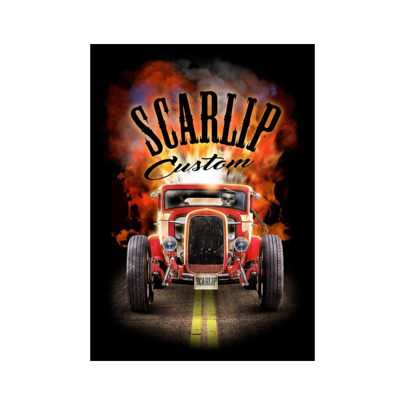 CAMISETA HOT ROD CALAVERA SCARLIP