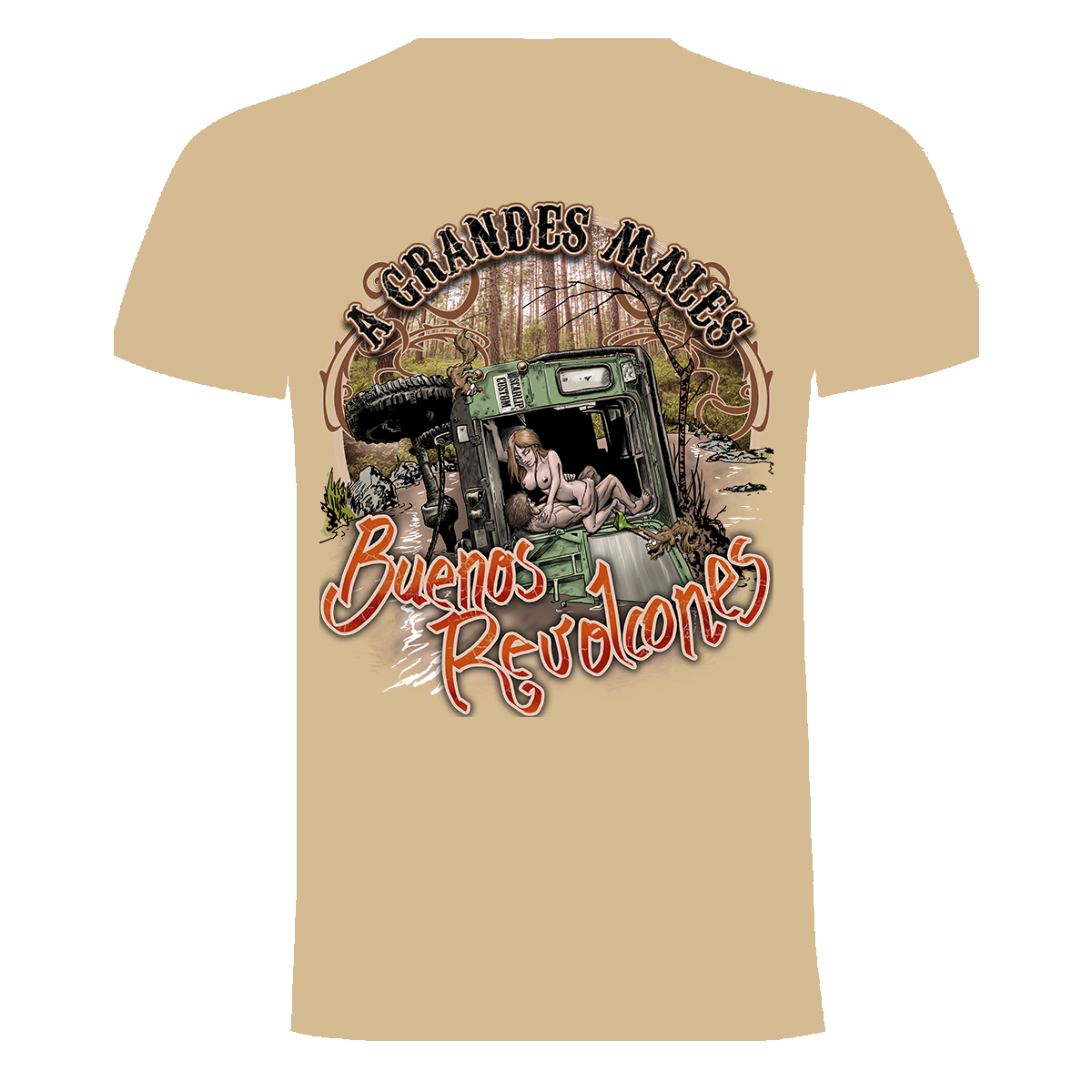 CAMISETA A GRANDES MALES BUENOS REVOLCONES (DEFENDER)