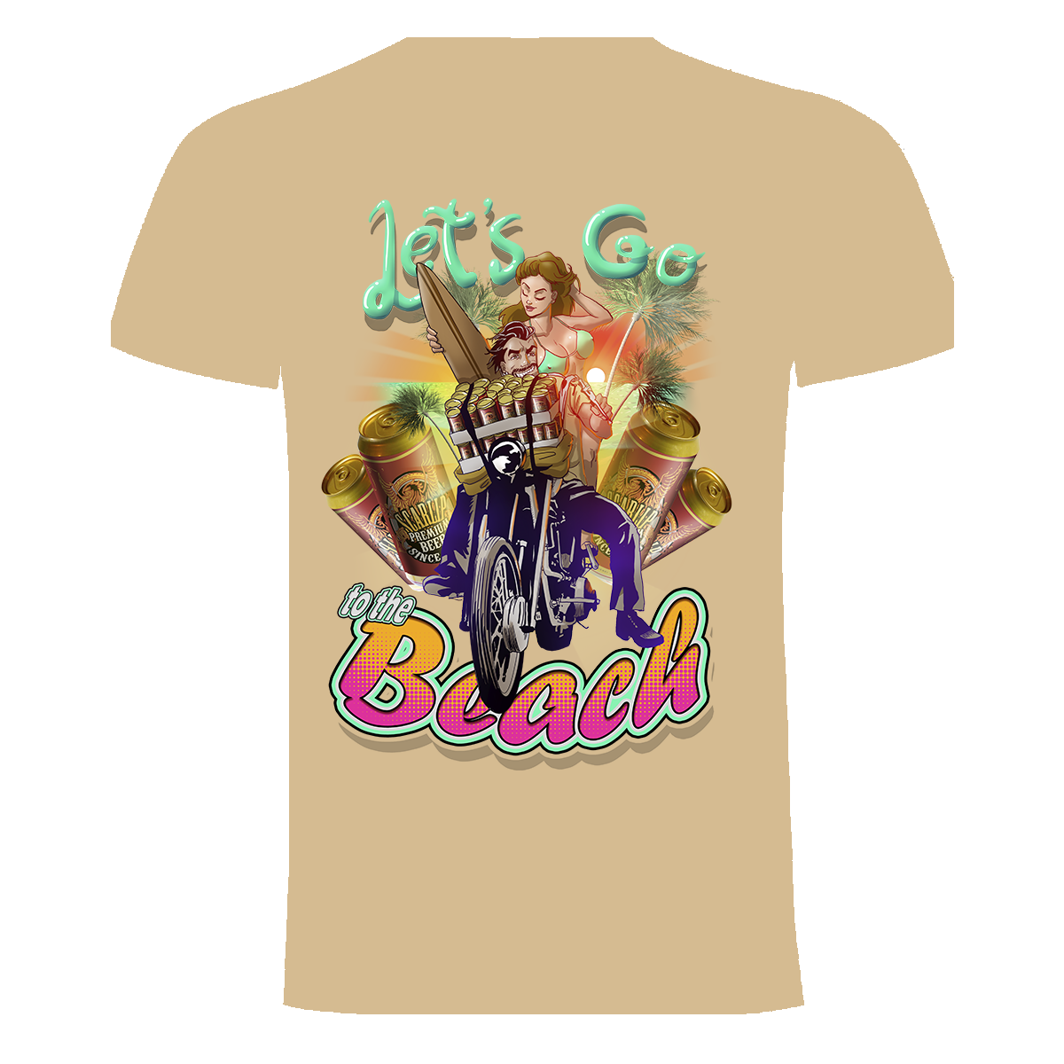 CAMISETA LET'S GO TO THE BEACH