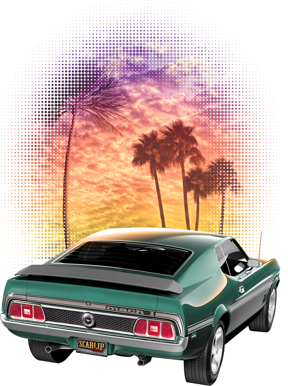CAMISETA GREEN MUSTANG BACK