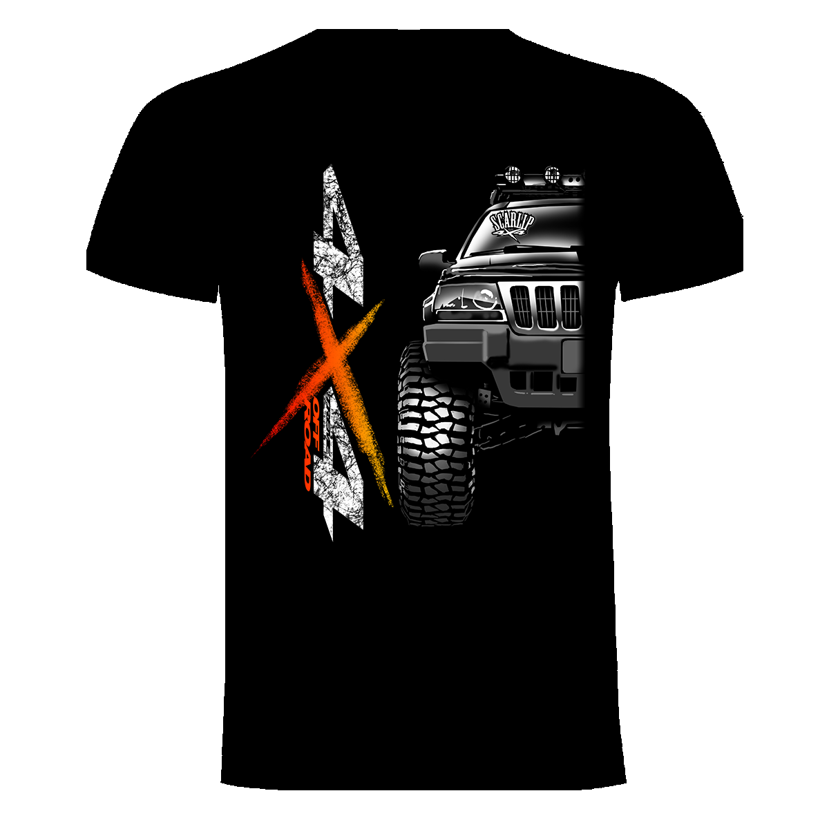 CAMISETA 4X4 OFF ROAD JEEP WJ