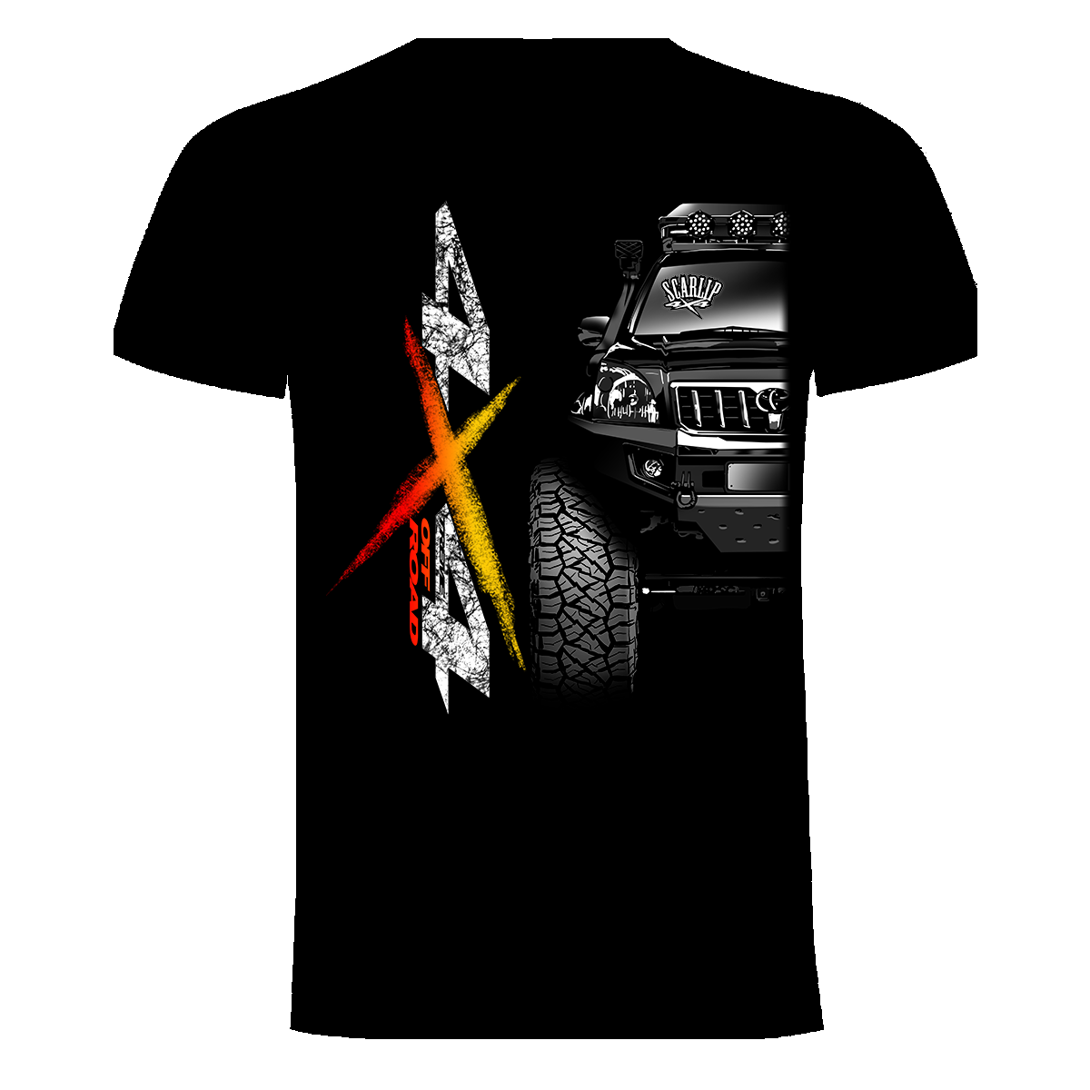 CAMISETA 4X4 OFF ROAD TOYOTA LAND CRUISER KDJ120