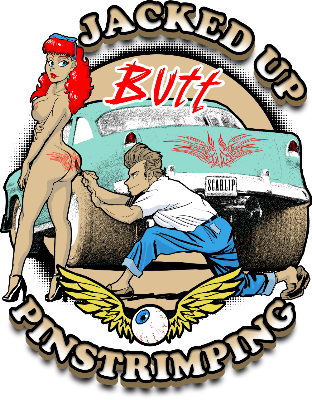 CAMISETA JACKED UP PINSTRIMPING