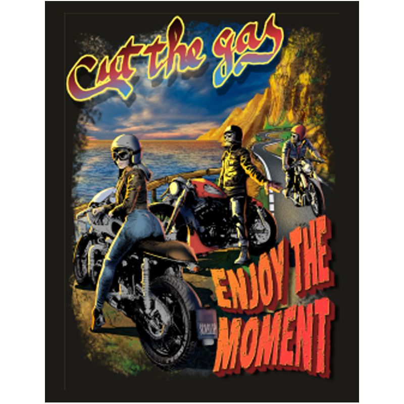 CAMISETA CUT THE GAS ENJOY THE MOMENT