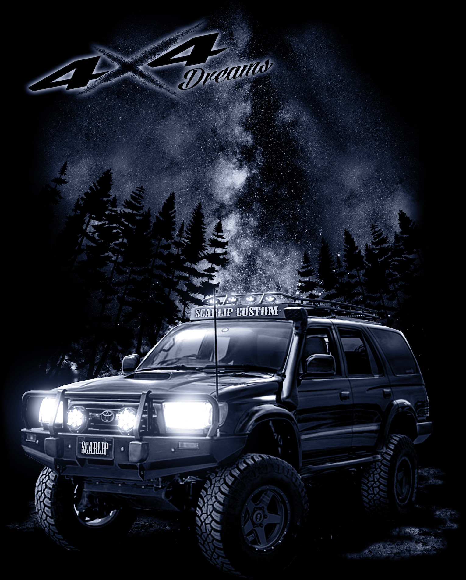 CAMISETA DREAMS 4X4 TOYOTA 4 RUNNER