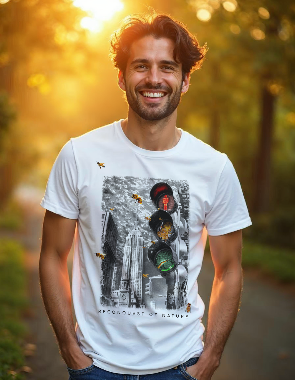 Reconquest Bee - Camiseta de manga corta Unisex