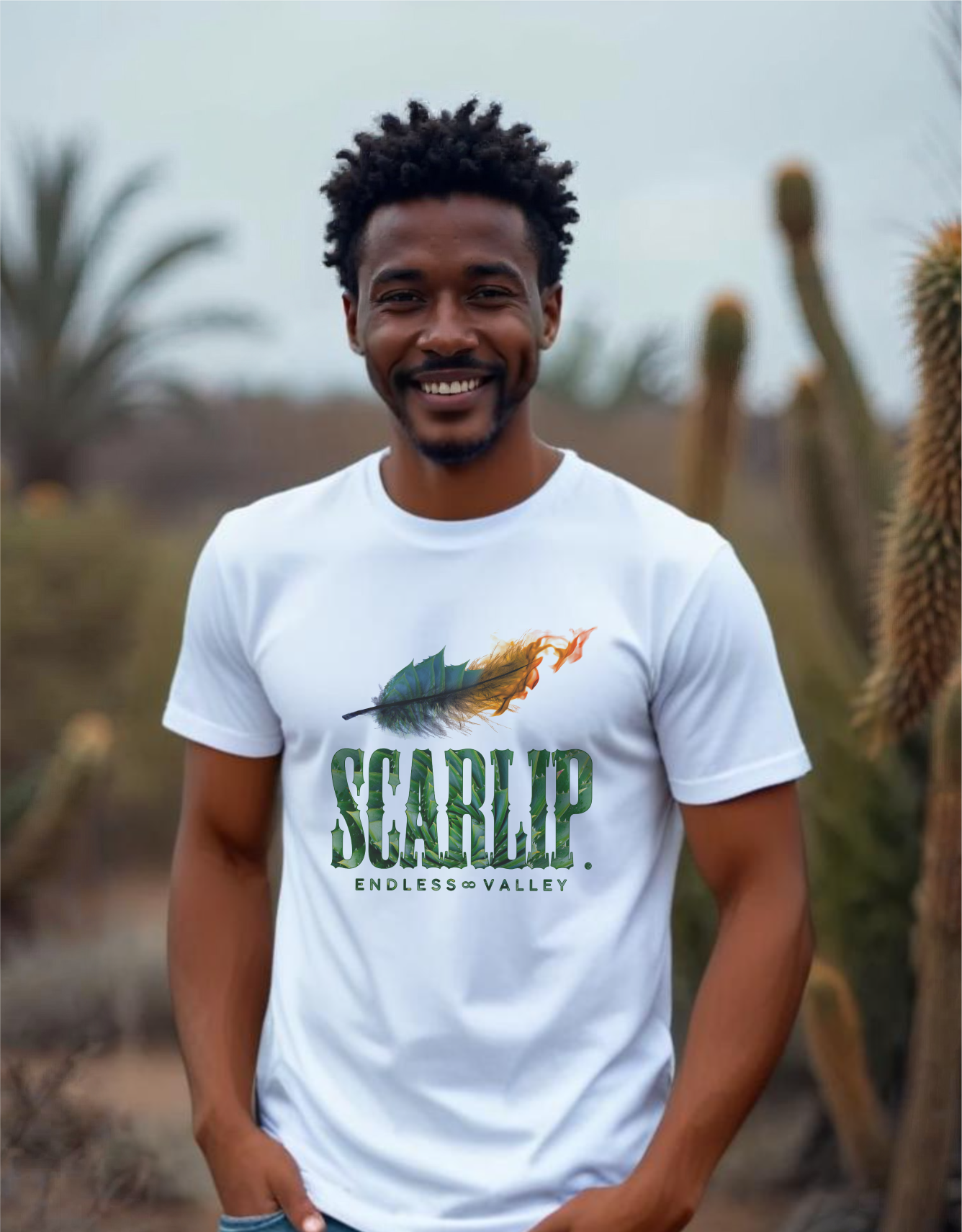 Fusion Cactus- Camiseta manga corta hombre