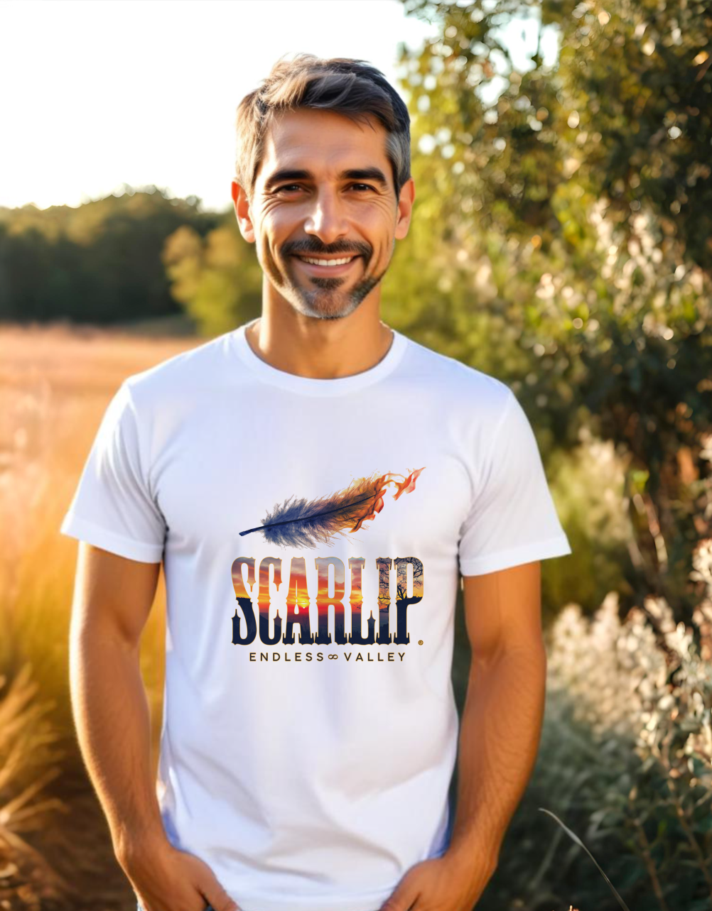 Fusion Sunset - Camiseta manga corta hombre