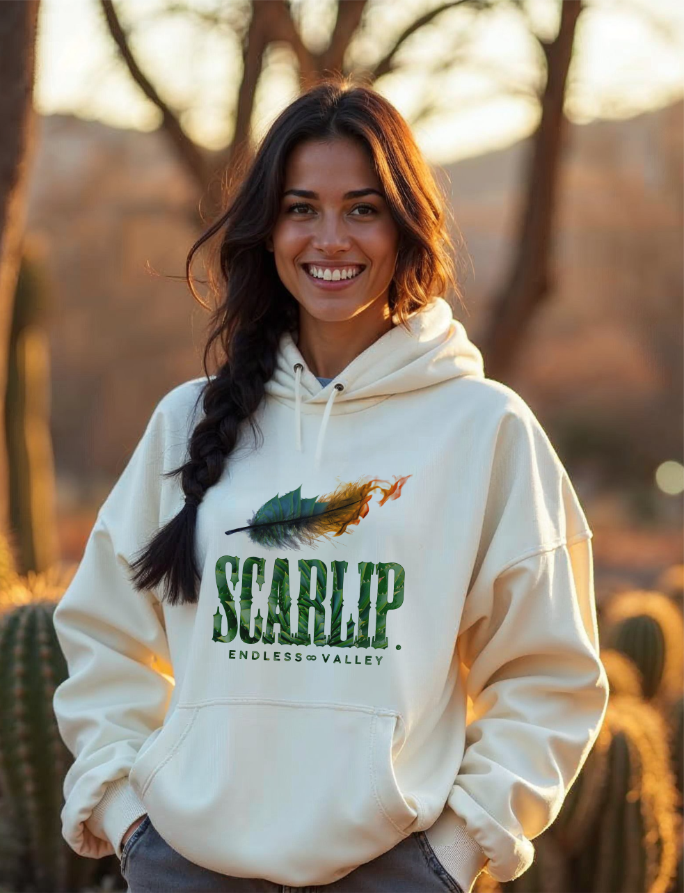Fusion Cactus - Sudadera capucha mujer