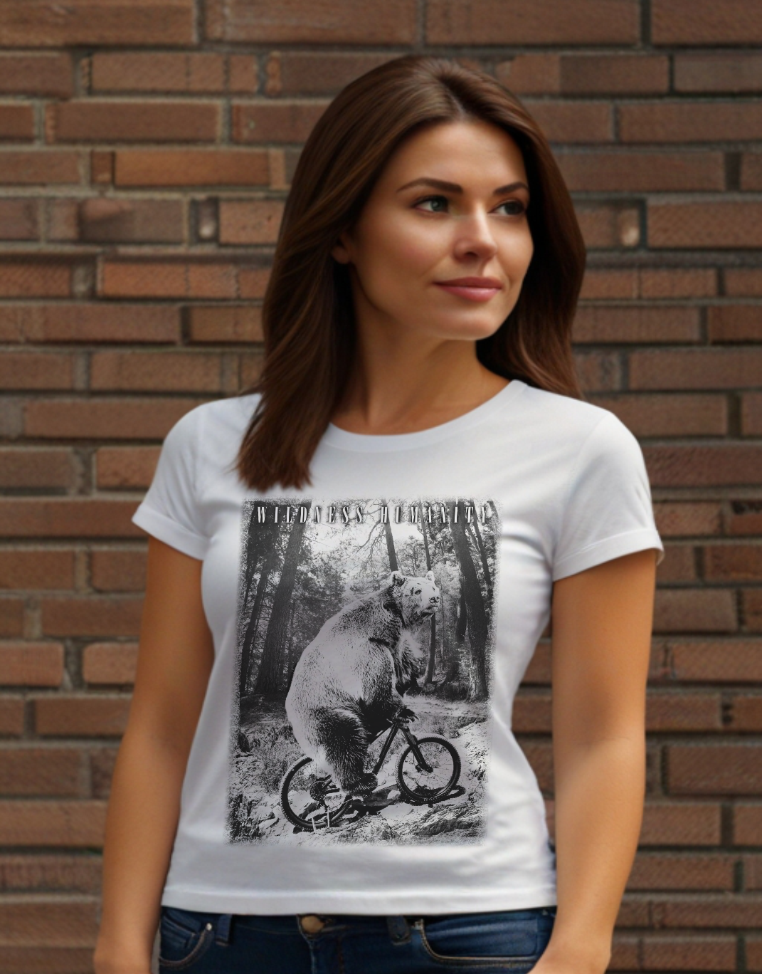 Urban BikeBear - Camiseta de manga corta mujer