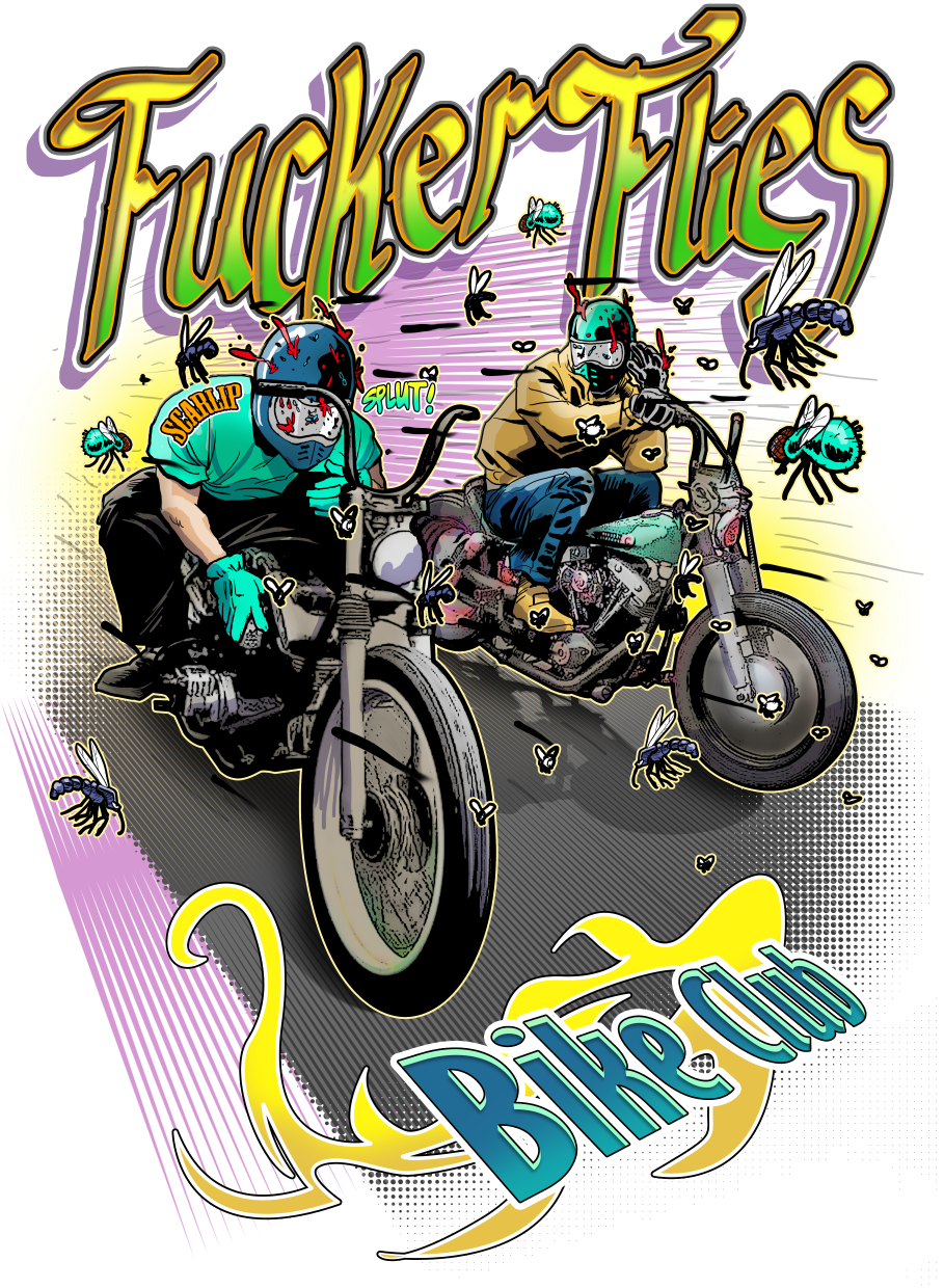 CAMISETA FUCKER FLIES BIKE CLUB